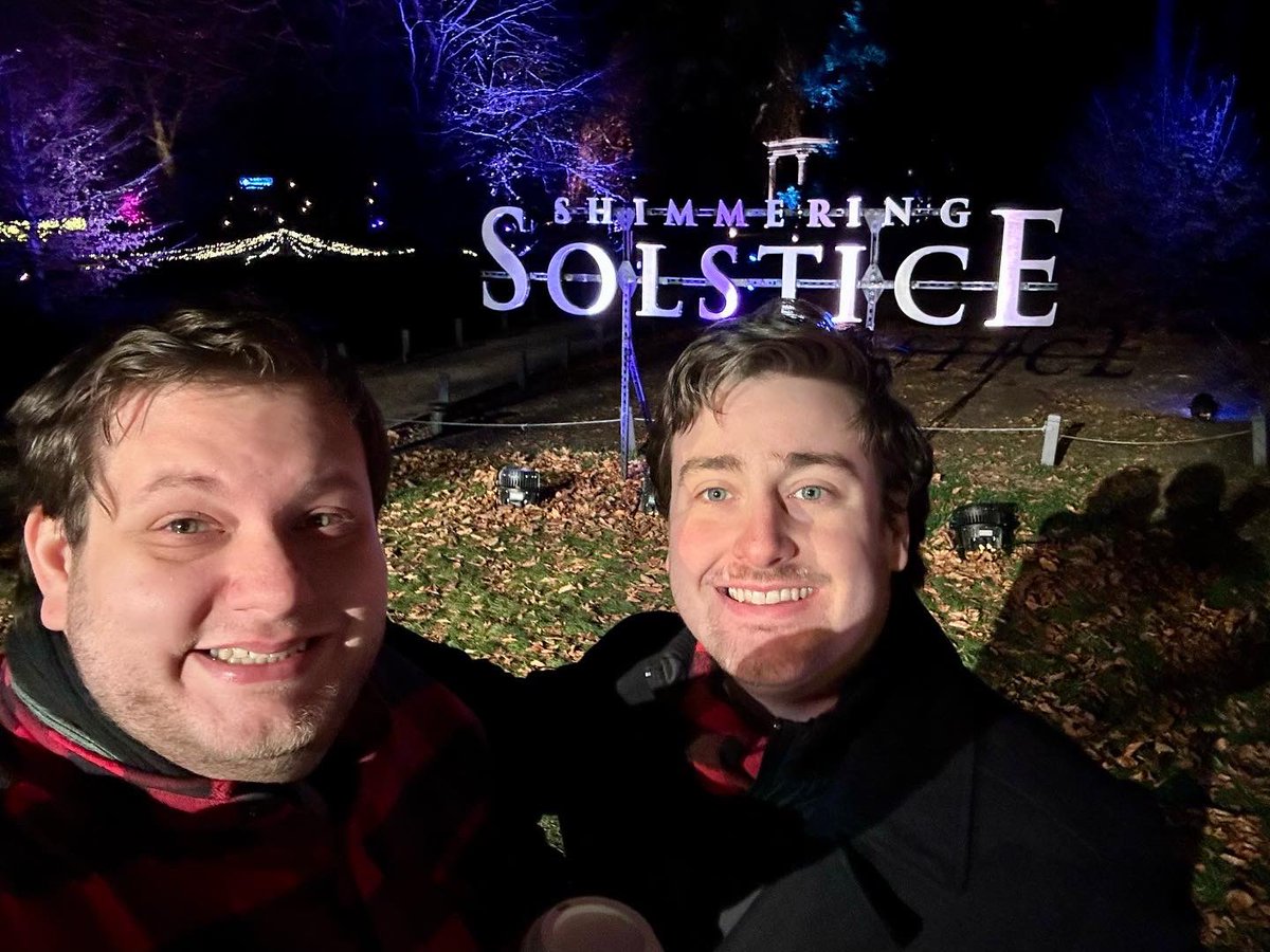 writingmichaela's tweet photo. Forgot to post that Killian and I recently had a fun holiday time at Old Westbury Gardens; we attended the Shimmering Solstice Event. Lots of colorful lights and a nice time waking the grounds at night! 🎄🌒 #oldwestburygardens #shimmeringsolstice #holiday #holidays https://t.co/tU5atJs0oX
