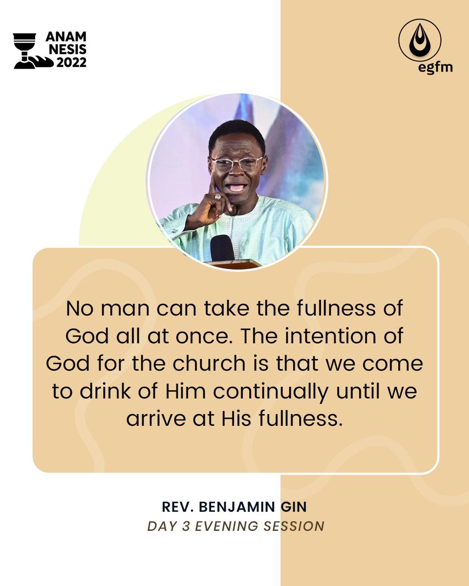 EGFMfountain's tweet photo. Below are some excerpts from the ministration of God's Word by Rev. Benjamin Gin at #Anamnesis2022 Day 3 Evening Session.
#RevBen #Anamnesis2022 #EGFM https://t.co/WwHl6wA8f9