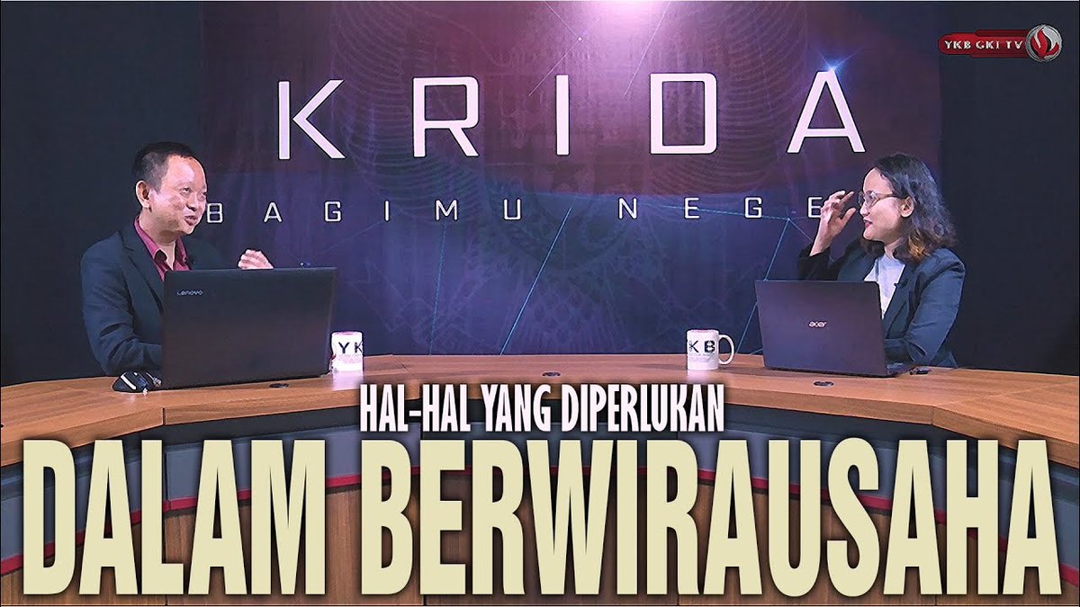 #KridaBagimuNegeri eos. 045, Bapak Gatot Gunarso, S.Kom., MS.c menjelaskan tentang "Bagaimana Memulai Usaha"
Malam ini, Senin, 12 Desember 2022, Pukul 20.00 WIB.
Di kanal YouTube YKB GKI TV youtu.be/kWff5-Z3MSo 

#BERWIRAUSAHA #entrepreneur