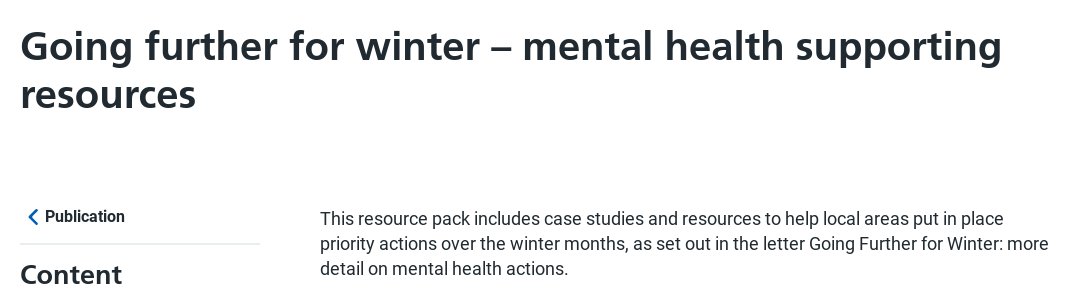 western4uk's tweet image. Going further for winter – mental health supporting resources - NHS England

#mental_health #strategic_planning #resource_management #winter_planning #greylit #greyliterature #nglc 

tinyurl.com/nglc221124082