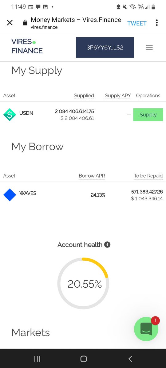 How was someone able to borrow 570k Waves over 1m $ with USDN as collateral from <a href="/viresfinance/">Vires.Finance 🌊</a> when it was voted against and it is not possible for anyone else to do and everyone else has to fight over a 10k daily limit between everyone <a href="/CoinDesk/">CoinDesk</a> <a href="/Cointelegraph/">Cointelegraph</a> <a href="/WXNetwork/">WX Network</a>