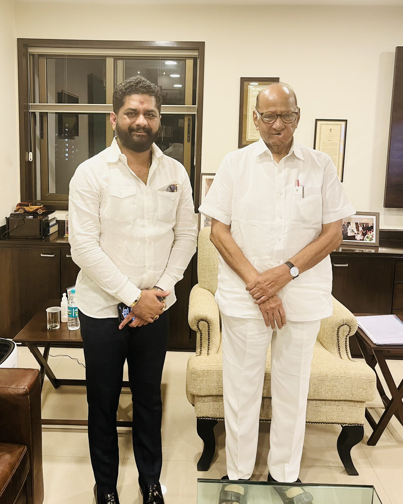 Wishing Sharad Pawar ji a very happy birthday. 
Wish you good health and prosperity. 