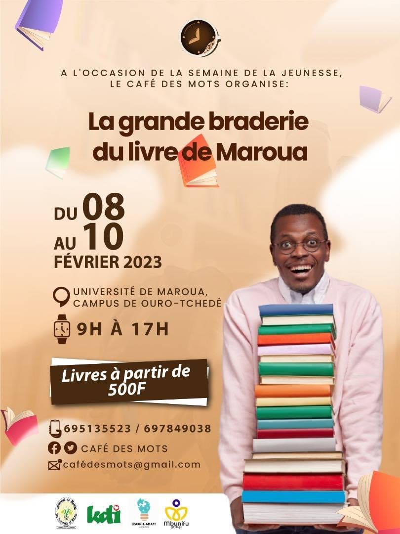 CafeDesMots's tweet photo. Parce que notre cause est nationale 🇨🇲
Parce que chaque jeune a droit à un livre 📚
Parce qu'il faut d'autres Djaïli Amadou Amal 💪🏿
Université de Maroua, on arrive les sacs pleins de livres 😊

#maroua #francophile #cafedesmots #cameroun https://t.co/NW2DYSSwBR