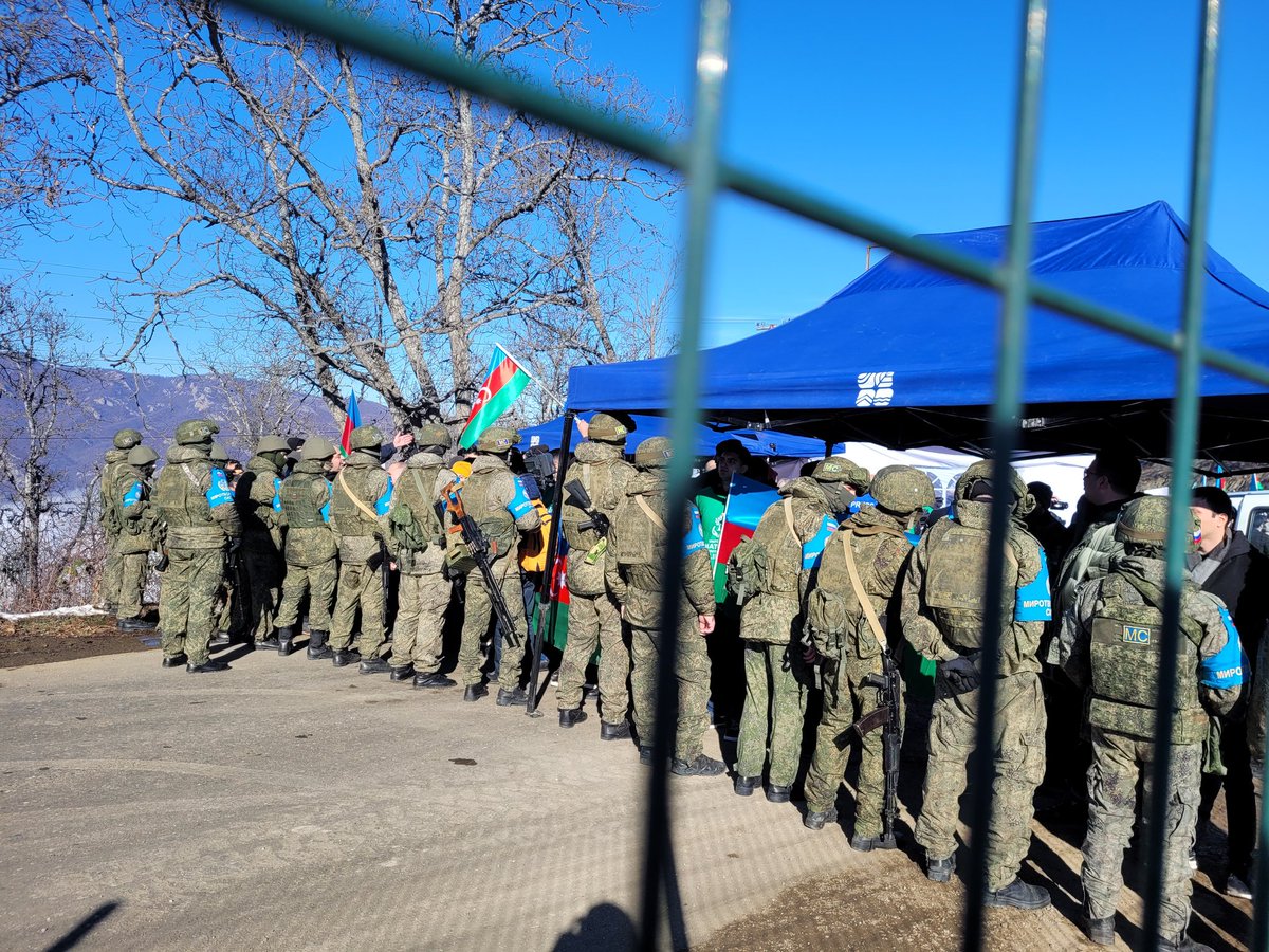 SevinjFadai's tweet photo. Civil society's peaceful protest against environmental terrorism in Karabakh - face to face with Russian peacekeepers

#karabakhisazerbaijan #againstarmenianterrorism https://t.co/JxdvLGJZFd