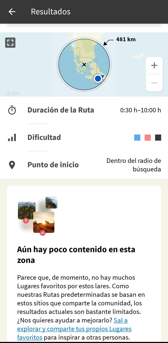 Gastonlanda's tweet photo. #Komoot encuentro que su aplicación es buenísima y es la que más uso para registrar rutas, pero el botón de inspiración deja mucho que desear, estoy en uno de los lugares más pedaleables del mundo y me dice que hay poco contenido de la zona en la "Patagonia" parte 1
#cicloturismo https://t.co/tnDEdOrZuD