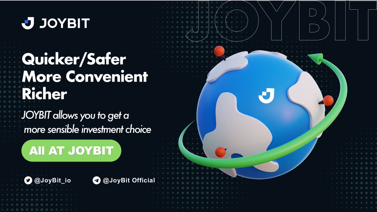JoyBit_io's tweet photo. #HOLDers look no further, trading opportunities are emerging!

Choose the most suitable trading mode &amp; currency on JOYBIT

Earn great income!
$BTC
$ETH
...

Go and trade now👉 https://t.co/mHznKlgw9r https://t.co/3JabQfdAvJ
