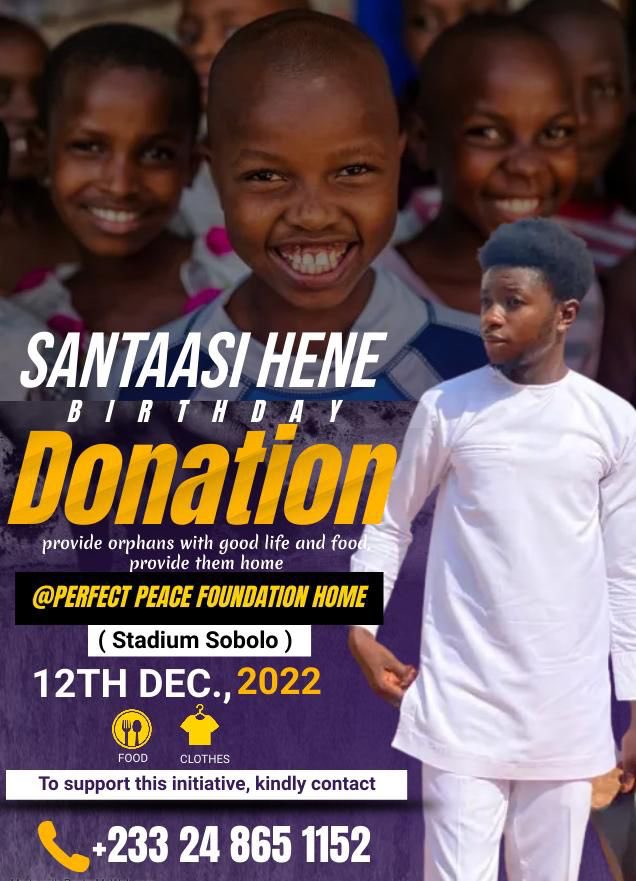 ohemaasuzzy_'s tweet photo. Let’s support the bday guy to donate to these orphans Nd God wil bless you ,God bless you @SANTASIHENE for this great work 🙏🙏🙏🙏🙏🙏#HBDSantasiHene https://t.co/VwHHcE0OMe