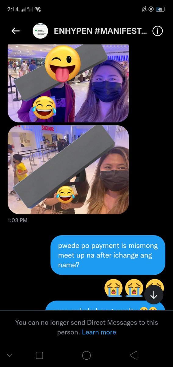 seuberrywon's tweet image. exposing thread for/ Handei mea Esguerra A.K.A @enhypen2024 

SCAMMER !! 

used my personal twt para mahuli siya and i hope it will serve as awareness for all of us

read the conversation below !

rt this to spread !! 

tags for awareness ⚠️: wts wtb lfs lfb wtt manifesto ticket