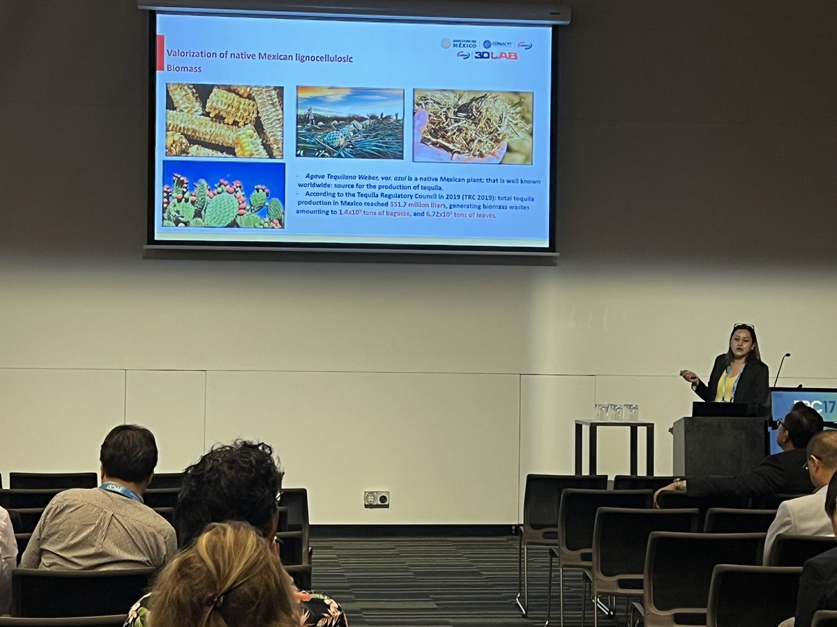 How can we use the production of tequila and its waste as a building block for water purification? What an inspirational talk today at <a href="/The17thPPC/">PPC17</a>! #PPC17 #nanocellulose #3dprinting