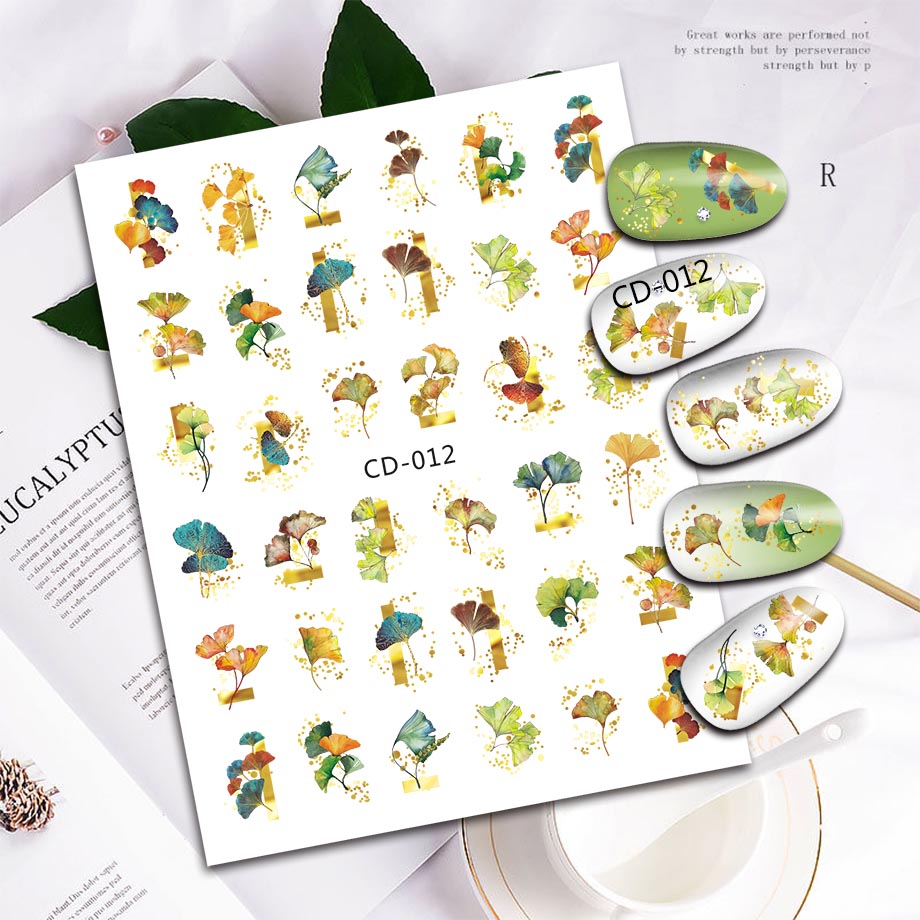 Autumn Maple Leaf Nail Sticker, Hot and Beautiful.