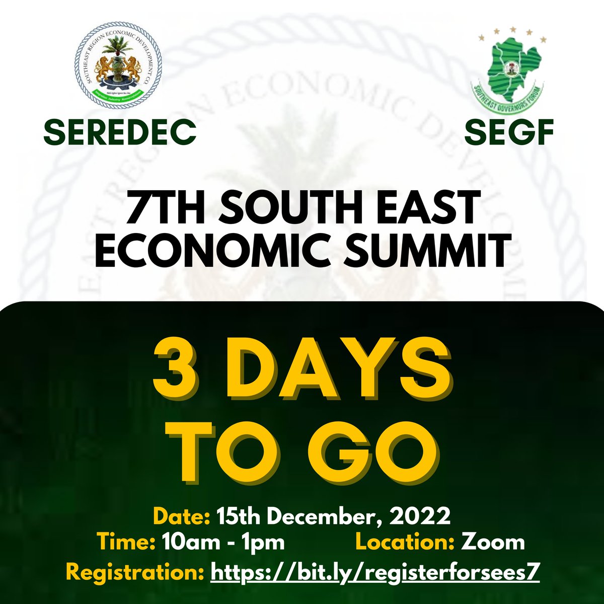 #SEES7 is just 3days away. Have you registered yet?

Secure your seat here - bit.ly/registerforsee…
