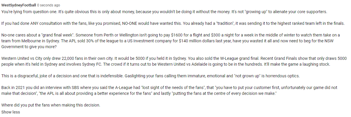 WestSydney's tweet photo. @aleaguemen Just in case you delete it like you did to responses to the  other tweets. https://t.co/rnGc0O5llX