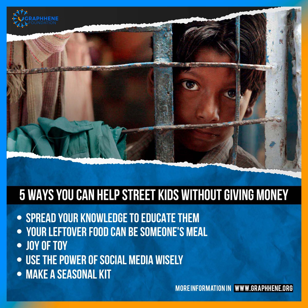 GraphheneF's tweet image. We have put together 5 ways you can help street kids without giving money
Donate to bring a smile to a face today.

Learn more: graphhene.org

Follow us

instagram.com/graphhenefound…

#GraphheneFoundation #Graphhene #changemakers #goodcause