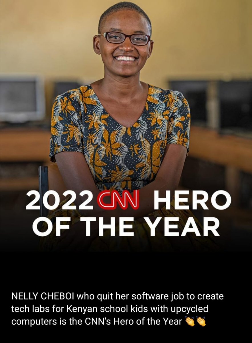 tech_shero's tweet photo. Congratulations are in order for Nelly Cheboi. @CNN @WilliamsRuto  @womeninstemSA 

#Hero #womenintech #technology https://t.co/99EN0ncild