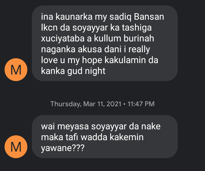 sadiqabubakarr_'s tweet photo. Ya Allah ka  rabamu da irin wadan nan da dadan kalaman yaudaran🙏 😢😭 https://t.co/WhqdKkQmrA