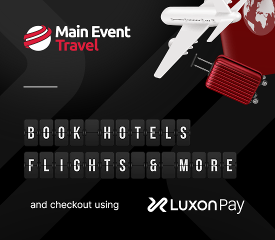 MainEventTravel's tweet photo. Luxon Pay is now available at checkout 💷💶💵 https://t.co/j9FH5HA1Xg