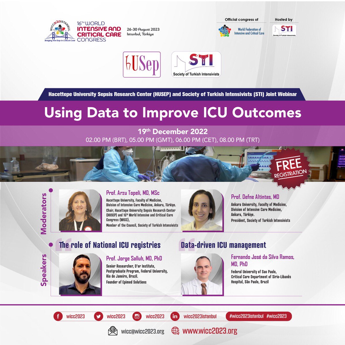 Hacettepe Üniversitesi Sepsis Çalışmaları Uygulama ve Araştırma Merkezi olarak <a href="/turkishintensiv/">Türk Yoğun Bakım Uzmanları Derneği (TÜYUD)</a> ile ortak gerçekleştireceğimiz webinara katılımınızdan mutluluk duyarız. Konumuz son yıllarda önemi artan “veri yönetimi” olacak 
Kayıt:
us02web.zoom.us/webinar/regist…