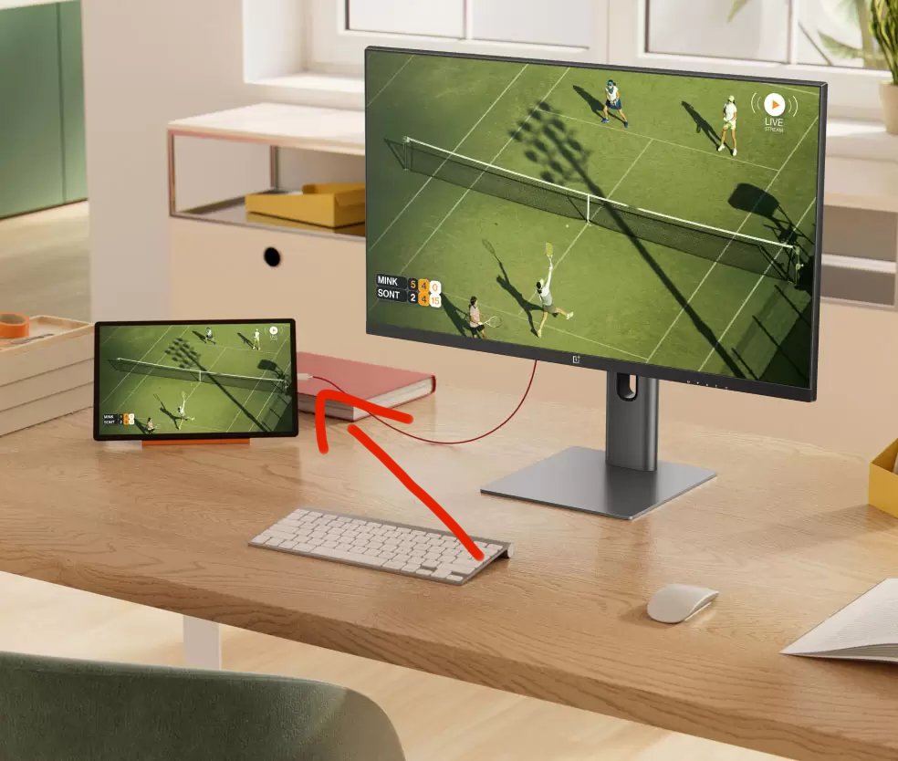 TakmanTechnical's tweet image. #OnePlusTab
OnePlus Tab Leaked in their recent product, X27 Monitor product page. 🫣😍