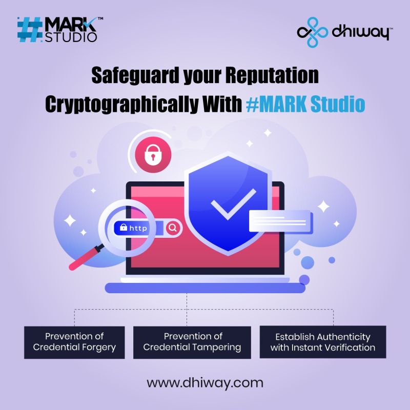 #unfakeablecredetials from studio.dhiway.com help organizations protect the reputation of their brand. Sign-up today for starting the journey of digital transformation #verifiablecredentials #blockchaintechnology #riskmanagement