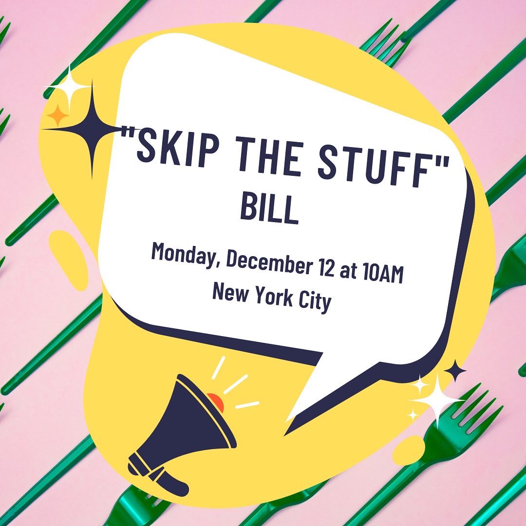 ThibaultDury's tweet photo. The #skipthestuff bill (INT 0559) has been scheduled for a public hearing with the Committee on Consumer and worker Protection! 
Join the in-person rally at 9:30Am on the steps of City Hall. You can testify virtually or submit written testimony. https://t.co/zZ07G7hx3c