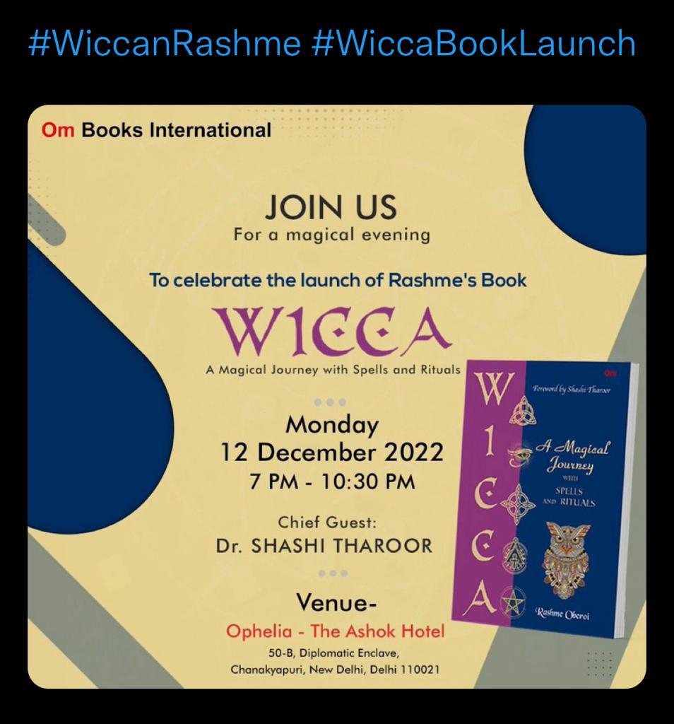 #WiccanRashme #WiccaBookLaunch