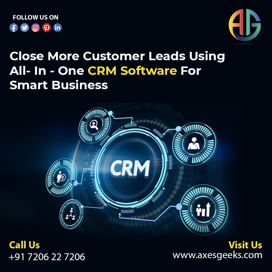 GeeksAxes's tweet image. CRM software is the single tool that unifies all your business processes, right from sales to ..Convert leads into customers with intelligent suggestions.

Visit now!
axesgeeks.com
☎ 07206227206
info@axesgeeks.com
#AxesGeeks #crmsoftwareservices #growbusinessonline