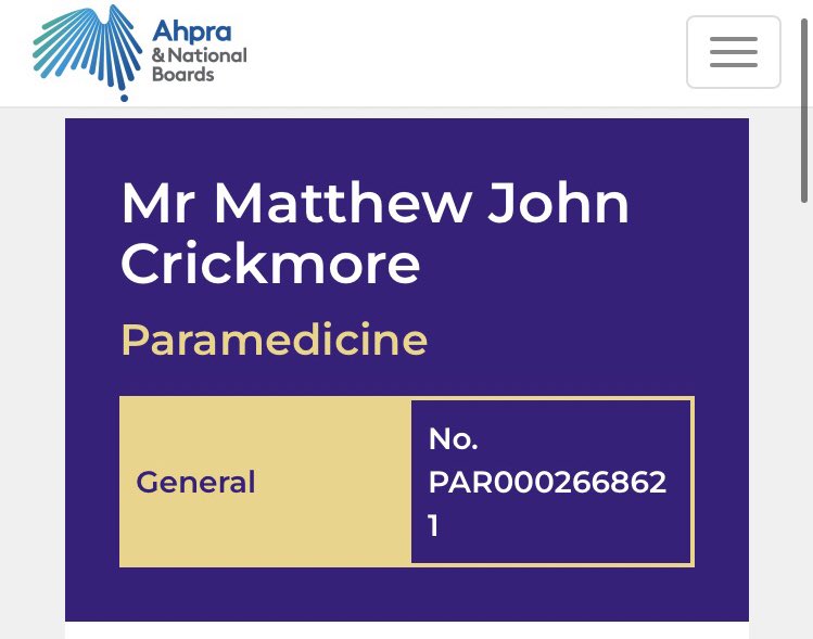 Matt_Crickmore's tweet photo. It’s been a long process, but can happily confirm I am now registered as a Paramedic in Australia 👌🏻🚑 https://t.co/2ugreugmBc