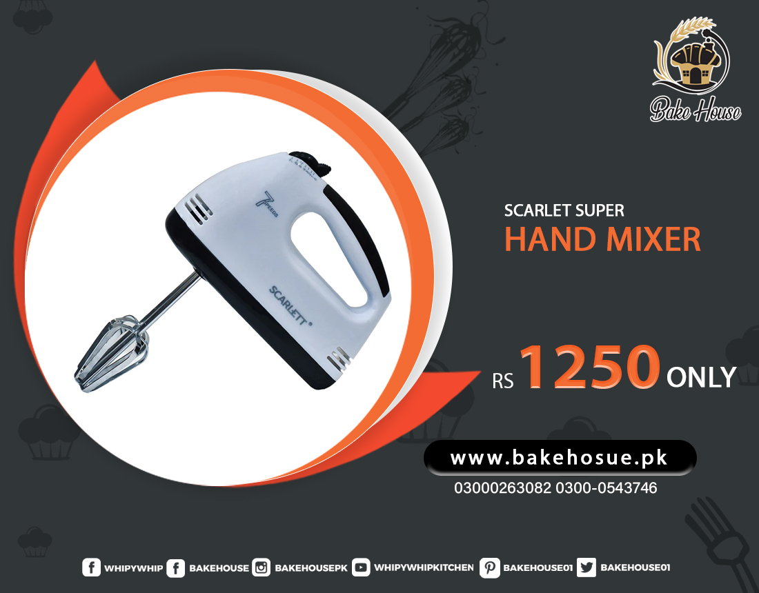 bakehoue01's tweet photo. Scarlett Super Hand Mixer
https://t.co/lVKxJfj11L 0300 0263082 0300 0543746
#handmixer #handbeater #mixer #handwix #electricbeater #electrichandmixer #bakehouse #bakingtools #baking #bakingtoolsinpakistan #bakeware #bakingequipments https://t.co/0xTxH9gPlR