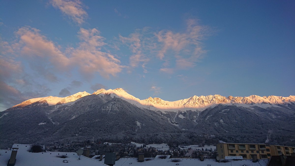 GlattSebastian's tweet photo. Waking up with a view - excited to visit Innsbruck @imed_tweets and present our latest work #Elongator #Urm1 #tRNA at the Biocenter. Thanks @villunger for the invitation. https://t.co/Tf9GeyRL2t