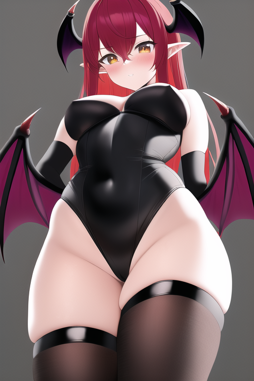 PLZ_STEP_ON__ME's tweet photo. #colorful, #looking_down, #thigh_highs, #imp, #arroused, #red_hair, #succubus #hentai #porn #ai #anime https://t.co/yu96OOphZG