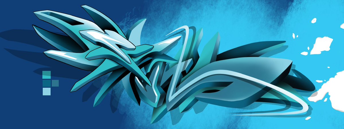 Blue ice frozen #snow #graffiti #3dstylegraffiti #graffitiart #graffitiart #graffiti3dstyle #graffitiartist