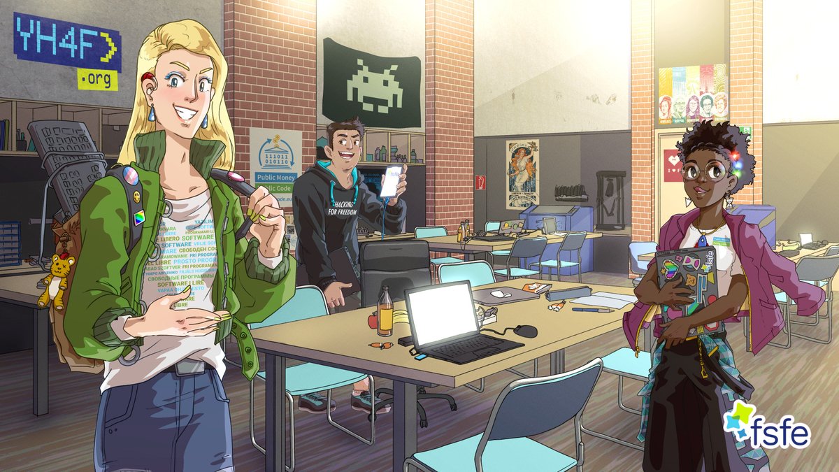 Hack on a Free Software project of your choice, meet like-minded people and get a chance to win cash awards from the @FSFE – Join Youth Hacking 4 Freedom! fsfe.org/activities/yh4…