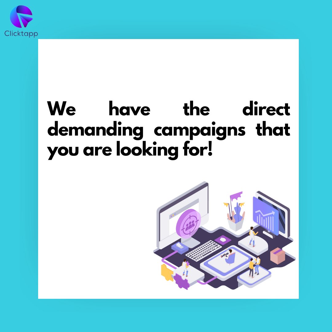 ClicktappM's tweet photo. We are looking for publishers with quality traffic for CPI/CPA/CPL/CPR campaigns.
Contact Now:
https://t.co/Mowj56TZgY
hello@clicktapp.com
live:.cid.362adafcce4f3bbe
#MMP #directoffers #campaigns #publishers #traffic #cpi #cpa #cpl #cpr #performancemarketing #post https://t.co/411wtw7999