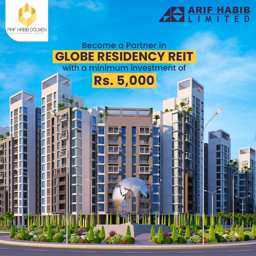ArifHabibLtd's tweet photo. AHL is pleased to inform that we are launching the Offer for Sale of Globe Residency REIT. The Offer comprises of 14M units at an attractive price of PKR 10/- unit
Public Subscription: 14 & 15 Dec
For details, visit https://t.co/v8T5M4v4Fz
#AHDRML #GRR #NayaNazimabad #AHL #CDC https://t.co/lXxbOTZ6Rn