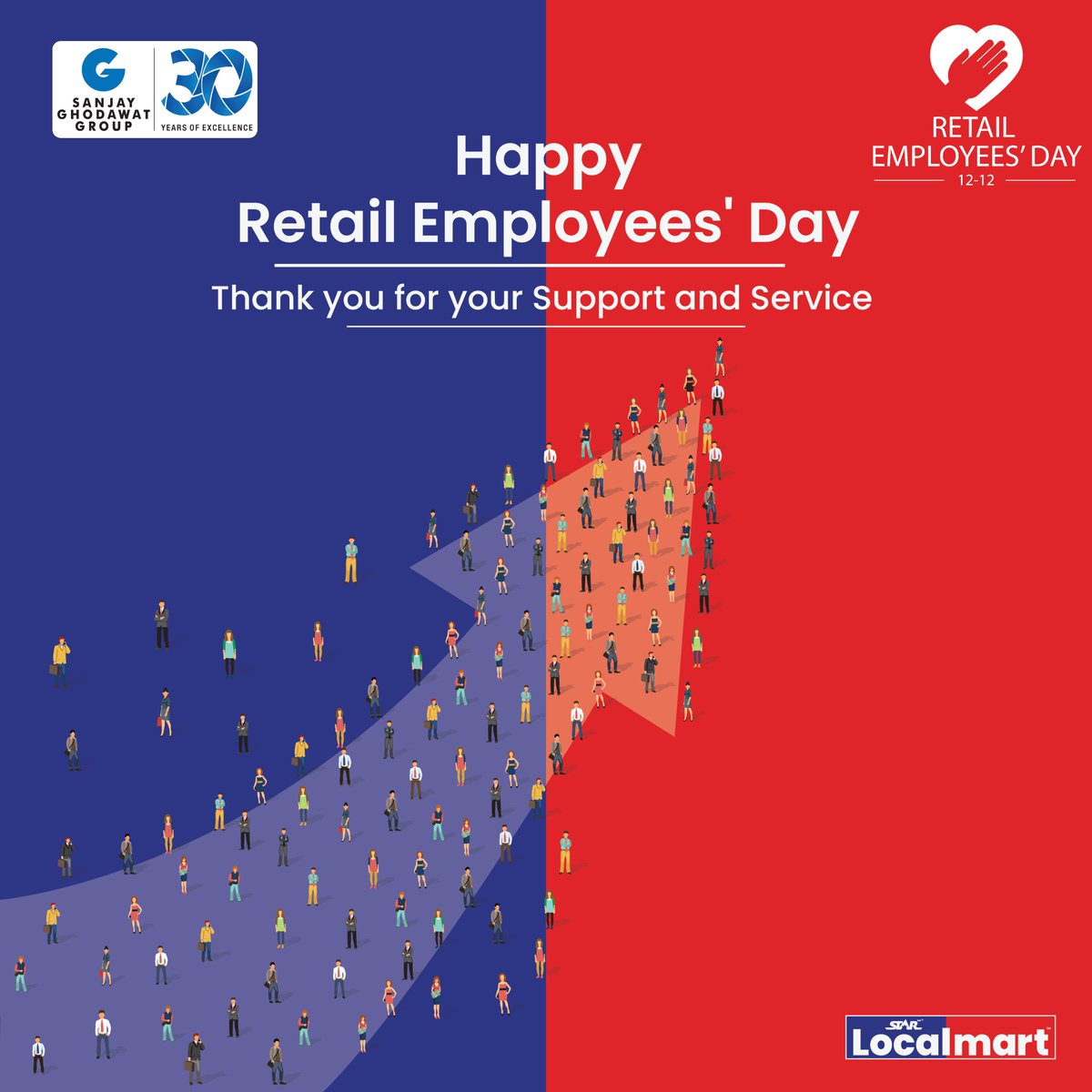 StarLocalmart's tweet photo. The company’s success is a direct result of your efforts. Thank you for your valuable contribution towards the organization’s growth!
#employeeappreciationday #teamwork #gratefulforyou #thanks #teamgoals #workfam #workhero #etailEmployeesDay #appyRetailEmployeesDay https://t.co/VcHKp5ofBq