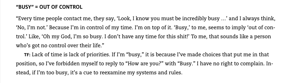 DhananjayS90's tweet photo. #Monday Morning Wisdom cc @tferriss @sivers
#ToolsofTitans https://t.co/7gVCH7tgrX