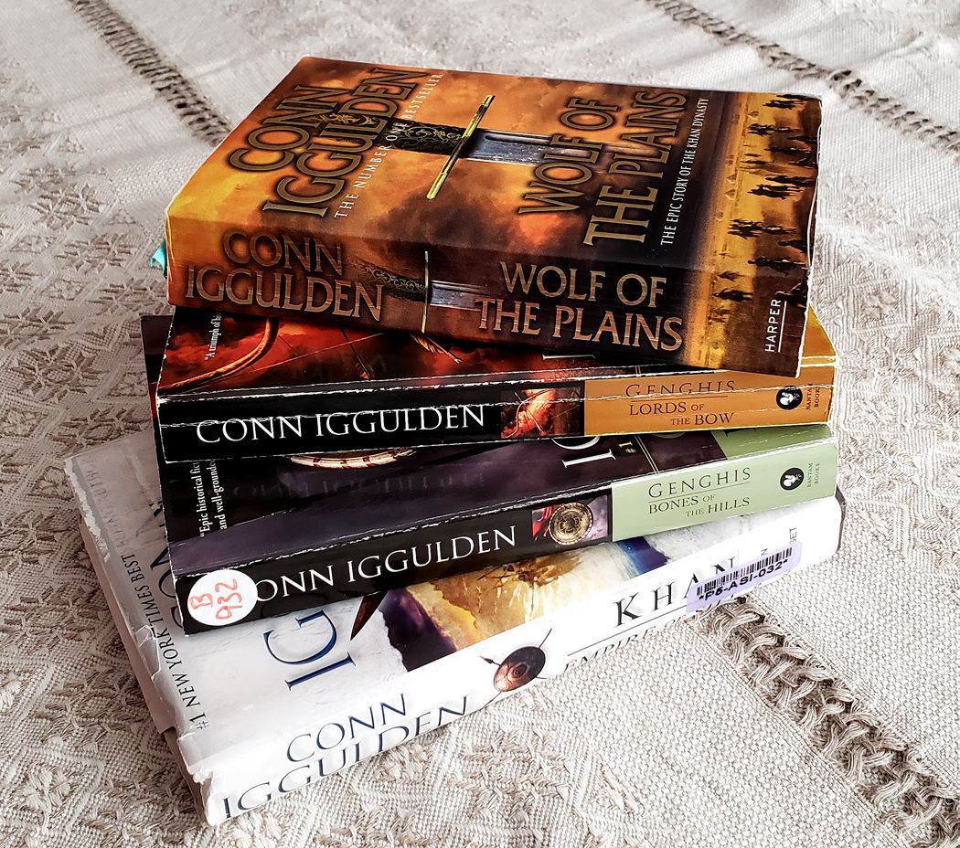 damyantsingh's tweet image. A series I can read many times over. The way Conn Iggulden has painted Genghis Khan&apos;s era with his words is pure magic. Definitely, a must-read #FromMyBookshelf.