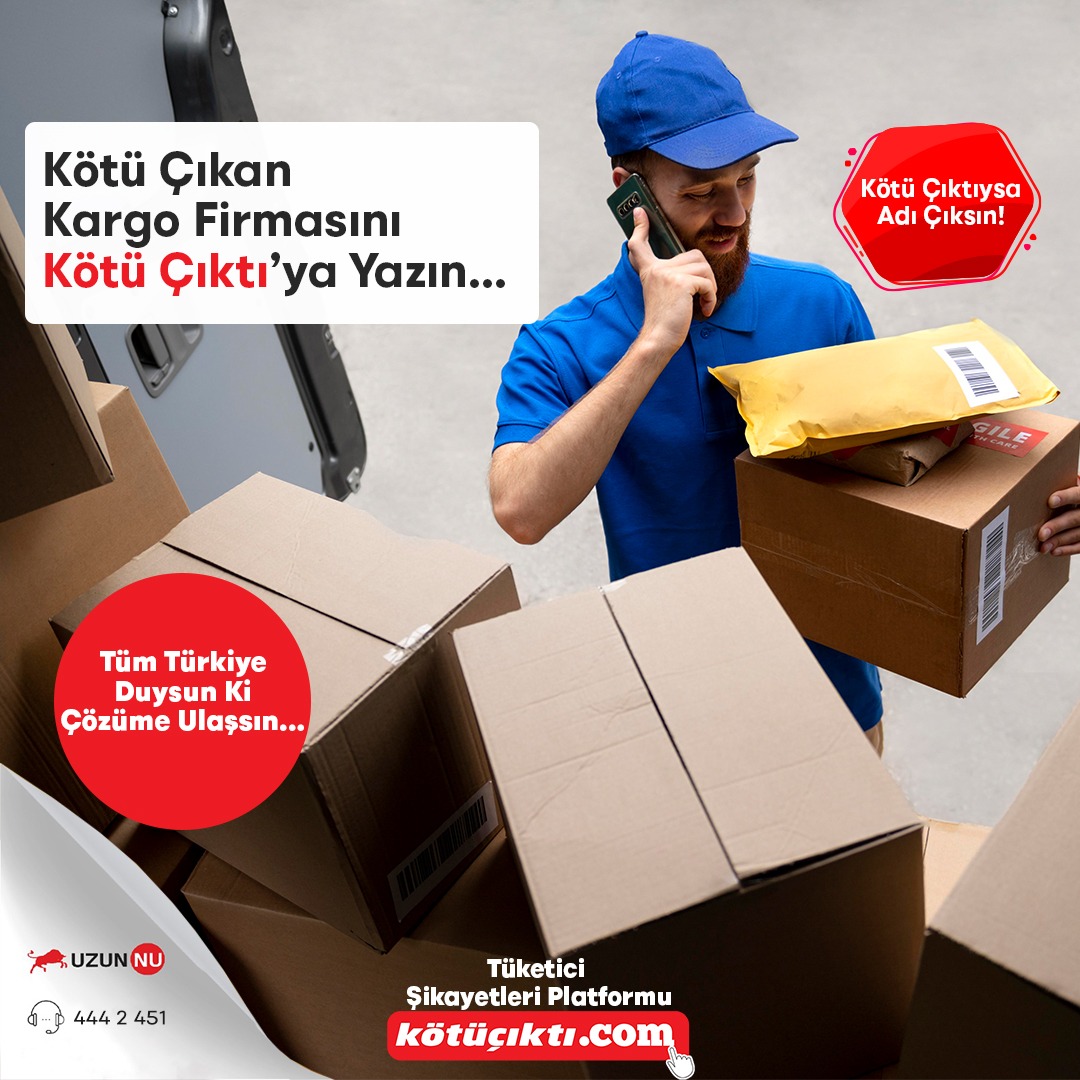 Kötü Çıkan Kargo Firmasını Kötü Çıktı’ ya Yazın…
Tüm Türkiye duysun ki çözüme ulaşsın...

👉🏻 kotucikti.com

#kötüçıktı #şikayet #şikayetimvar #kesfet #keşfetteyiz #yorum #tavsiye #kargo #kargoşikayet #kargofirması #kargomteslimedilmedi #kurye #internetalışverişi