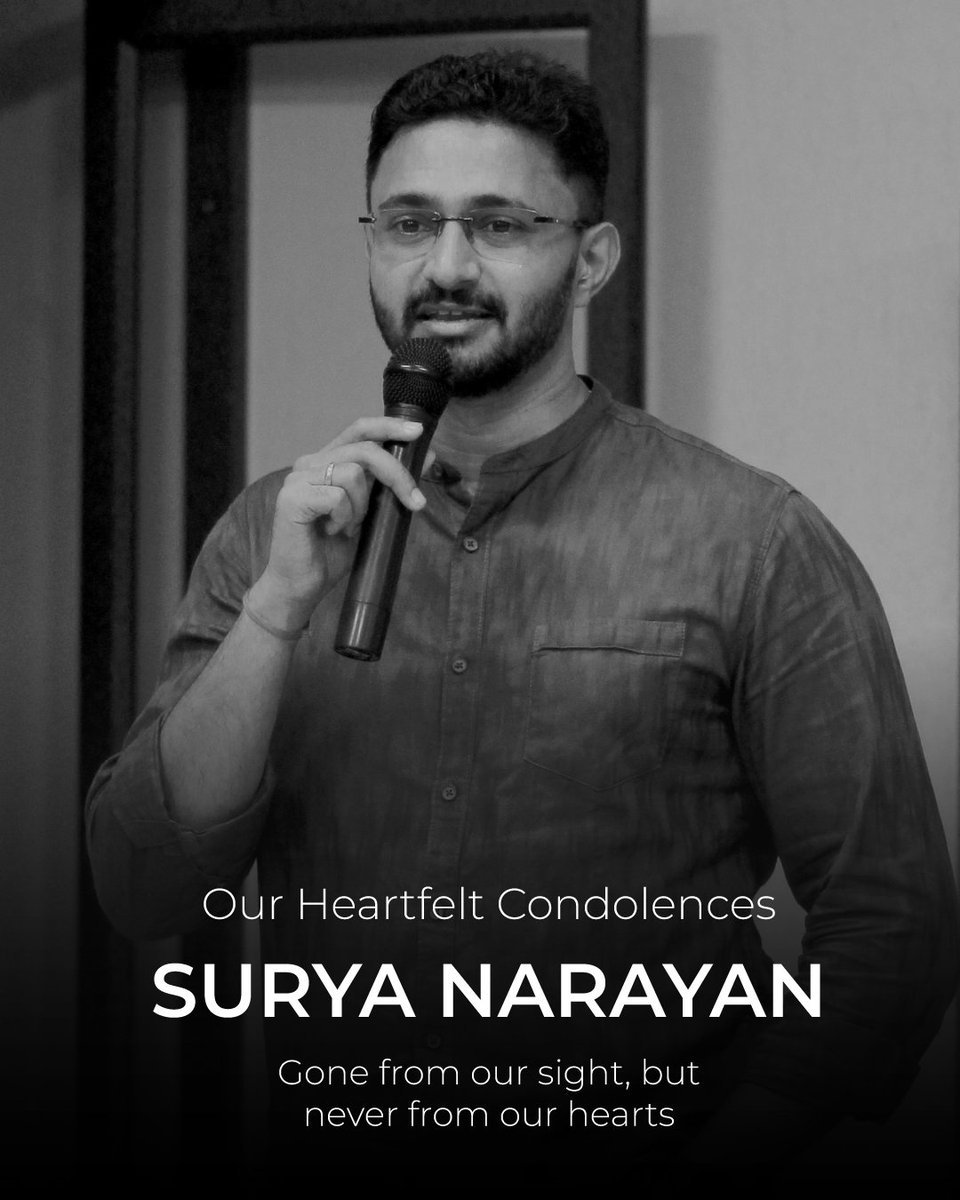 SaintsnMasters's tweet photo. Surya Narayan,

Words cannot begin to express our sorrow on your journey to the heavenly abode. May your soul reach the lotus feet of the Lord.

Om Shanti.
@pranavam_surya https://t.co/A61RWdY8lp