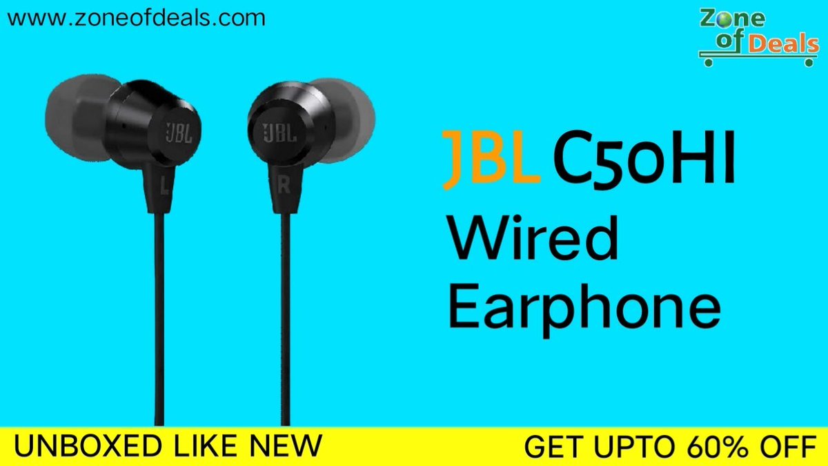 JBL C50HI Wired in Ear Earphones with Mic – Unboxed Like New. 
COD Also Available.
Safe Shipping Through Reputed Courier Services.
 #jblspeaker #JBLPartybox #JBL #jblearphones #jblbuds #neckbandearphones #unboxed #openboxgadgets #infinityglide120 #jblneckband #jblearphones #jbl
