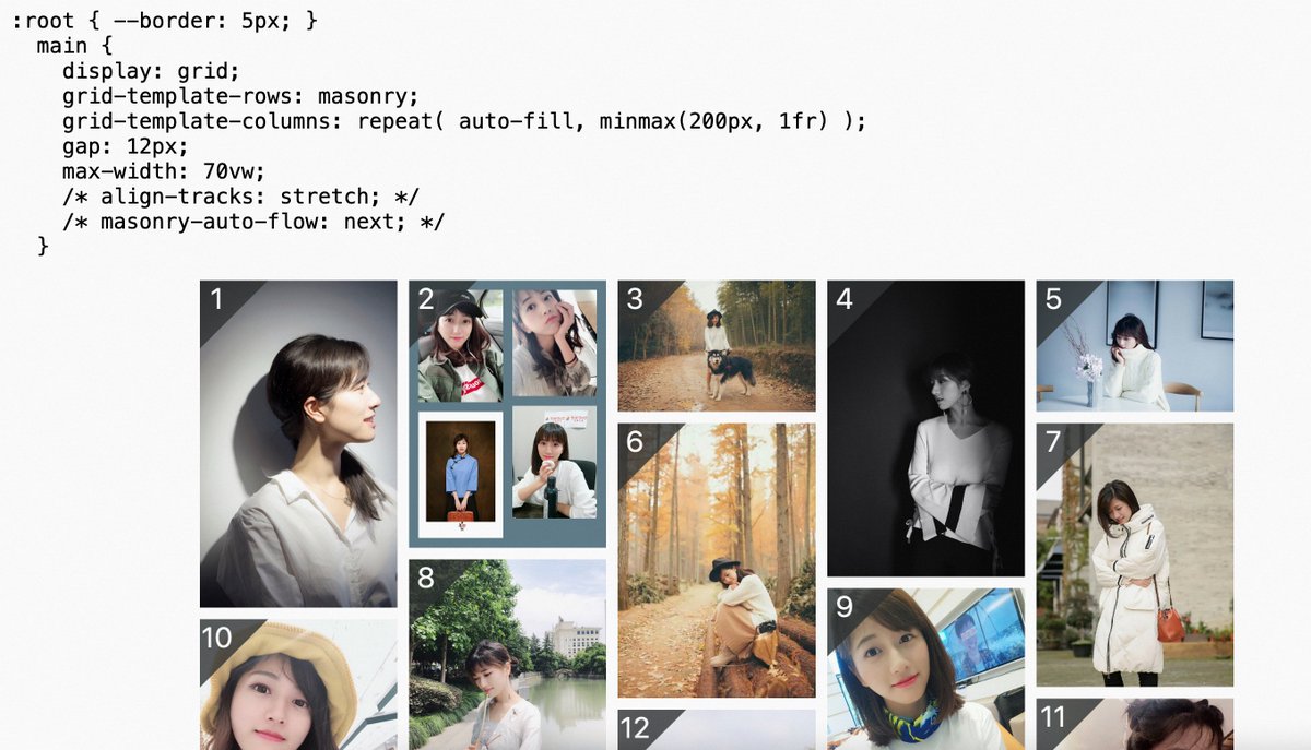 WebKit has started implementing CSS Grid Masonry Layout.🥳

github.com/WebKit/WebKit/…

Demo: yisibl.github.io/houdini-demo/m…