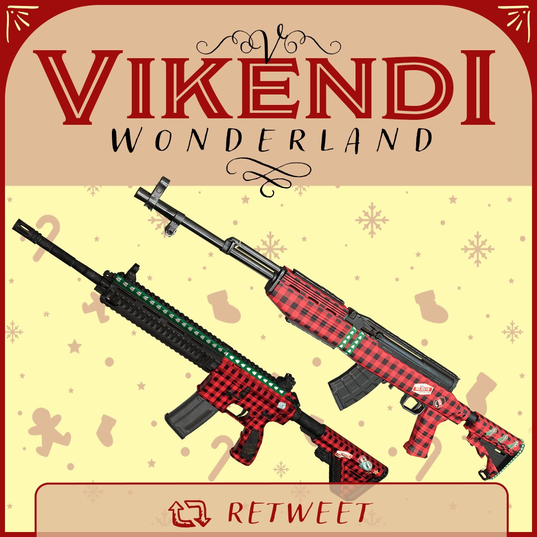 PUBG: BATTLEGROUNDS Europe (@pubg_eu) on Twitter photo It's Day 1 of #VikendiWonderland ❄️
We start with a BANG with a festive weapon bundle!
To enter:
✅ Follow <a href="/PUBG_EU/">PUBG: BATTLEGROUNDS Europe</a>
🔁 Retweet this post
Be quick and you might be one of our 5 lucky winners!
⏰ Until Dec 13th 2022, 08:59 CET
T&Cs: bit.ly/3W78Jkr It's Day 1 of #VikendiWonderland ❄️
We start with a BANG with a festive weapon bundle!
To enter:
✅ Follow <a href="/PUBG_EU/">PUBG: BATTLEGROUNDS Europe</a>
🔁 Retweet this post
Be quick and you might be one of our 5 lucky winners!
⏰ Until Dec 13th 2022, 08:59 CET
T&Cs: bit.ly/3W78Jkr