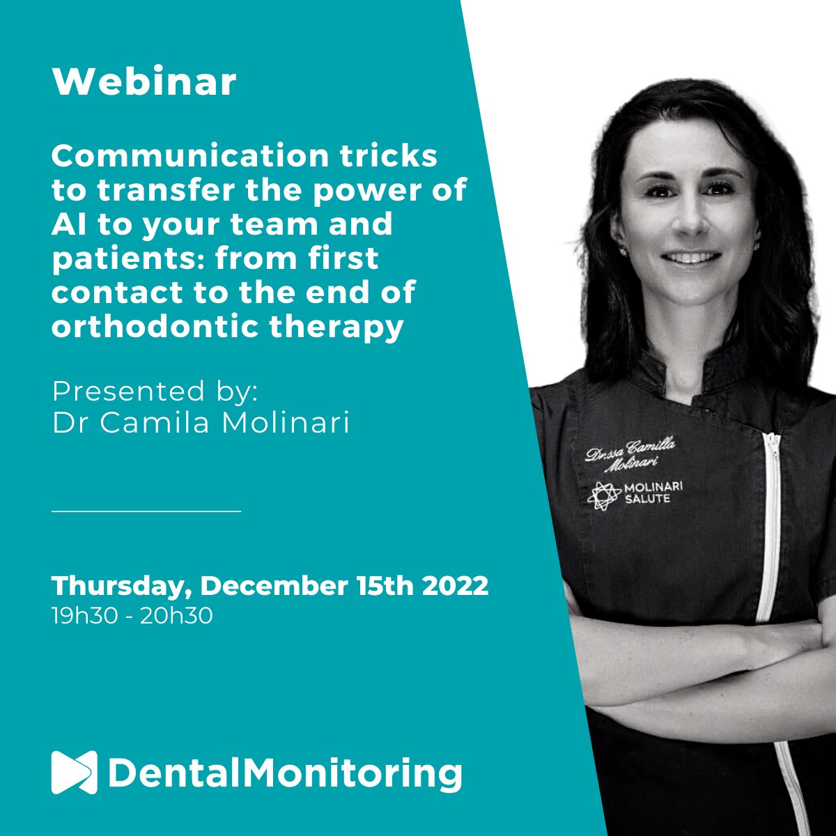Curious about how to relay the power of AI to your team and patients? In this webinar, Dr. Molinari will delve deeper into the communication aspects of DM in the practice. Register today – bit.ly/3iC14Mx