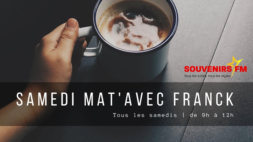 [SAMEDI MAT']

☕️ Réveillez-vous avez Franck, demain matin de 9h à midi pour SAMEDI MAT' sur SOUVENIRS FM 88.6 et 97FM !