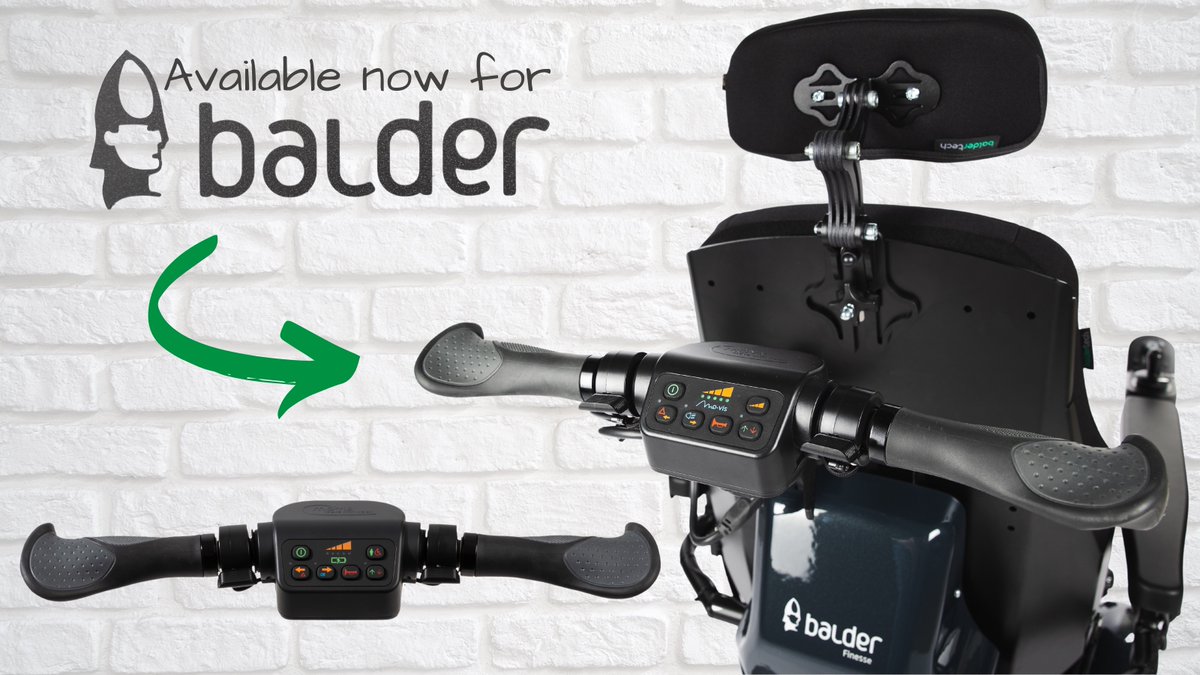 BaldertechUK's tweet image. ❗️In case you missed this...

We&apos;re really pleased to now have the Mo-vis Scoot Control available to fit on Balder chairs. This gives us even more configuration options for fitting attendant controls, and more choice for you! 😁🧑‍🦼

#Baldertech #AttendantControl @mo_vis_official