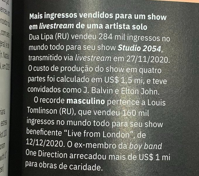 ltbrnews's tweet photo. Hoje marca 2 anos da nossa amada #LTLivestream! Segue o fio 🧶

Louis vendeu 160 mil ingressos, o que fez com que ele entrasse para o Guinness Book como o artista solo masculino que mais vendeu tickets para uma livestream naquele ano.  
[1/3] https://t.co/luepUgrgsG