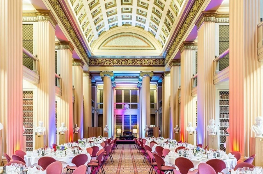 conventions's tweet photo. One of our city's many venues with a gold @GreenTourismUK award, @EdinburghUni's #PlayfairLibrary, designed by William Playfair in 1827, caters for those looking to #MakeitEdinburgh and sustainable at their next event https://t.co/O9jJoAC0tA https://t.co/0ehH8kUMmf