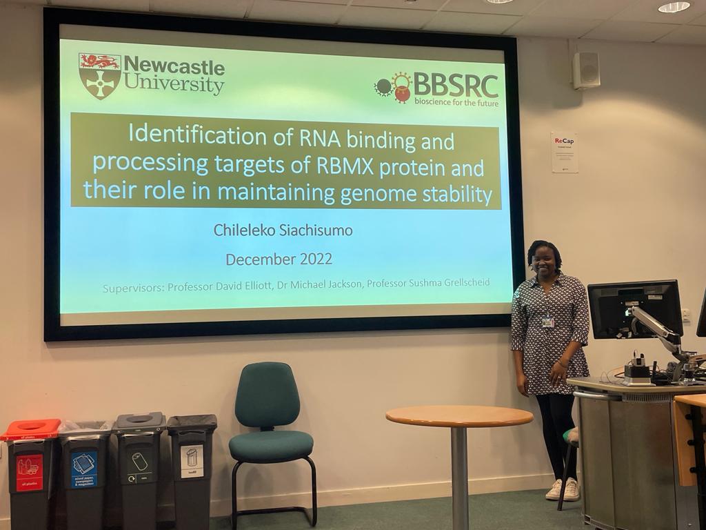 Last week <a href="/CSiachisumo/">Dr Chileleko Siachisumo 👩🏾‍🔬 🇿🇲🇬🇧</a> successfully passed her Viva! Congratulations Dr Siachisumo 🥳
