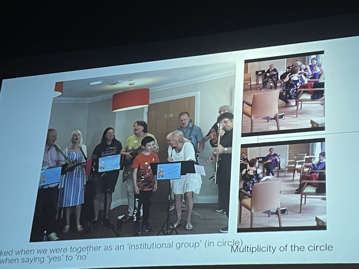 At #SIMMposium7 <a href="/omniphonik/">Liv McLennan</a> of <a href="/guildhallschool/">Guildhall School of Music & Drama</a> unpacks the potential (and drawbacks) of the circle as a democratic inclusive structure for inter generational music making, with examples from her practice-based research
