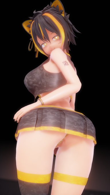 隠す気の無いスカート 